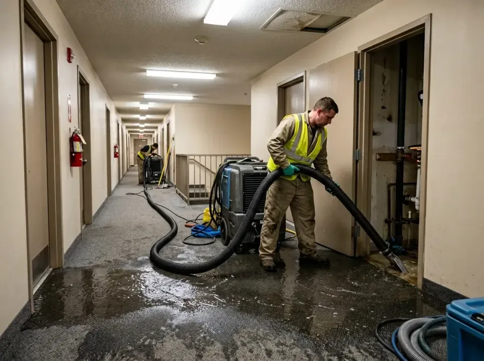 multi-unit-apartment-hallway-f-005 — frequently asked questions, Emergency Burst Pipe Water Extraction & Removal in New Cana…